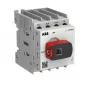 ABB OTOT40G1-4MSN2Plus 40 A 4 polu slodzes atslēdzējs, izmērs G1, IP65 melns rokturis