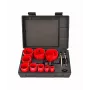 AWTOOLS Bimetāla urbjzāģu komplekts 19-64 mm, 13 gab. ar 2 serdeņiem un futrāli