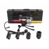 AWTOOLS 1200W Mufu metināšanas iekārta PVC PP PE PB PPR caurulēm, 16-32mm, 4 uzgaļu komplekti, regulējams termostats, metāla korpuss