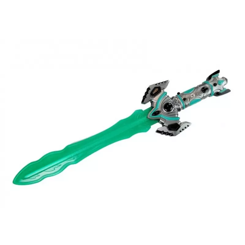 LEAN TOYS Space Knight lomu spēles komplekts ar gaismas zobenu, masku un roku dzelžiem