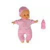 LEAN TOYS Sweet Baby Doll Pink pudeles skaņas interaktīva 30cm lelle ar barošanas pudelīti