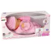 LEAN TOYS Sweet Baby Doll Pink pudeles skaņas interaktīva 30cm lelle ar barošanas pudelīti