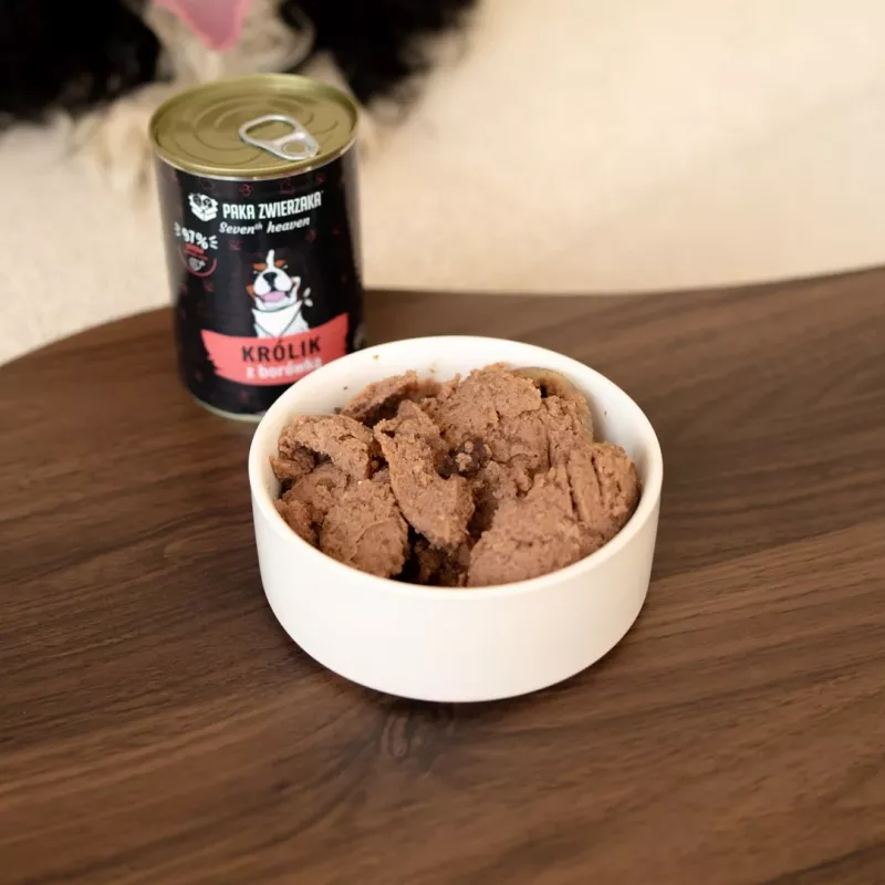 Paka Zwierzaka Seventh Heaven pilnā sausā barība pieaugušiem trušiem ar trusi un mellenēm, 400g