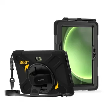 Crong Defender Plus izturīgs maciņš Samsung Galaxy Tab Active5 Pro 10,1 collu – melns