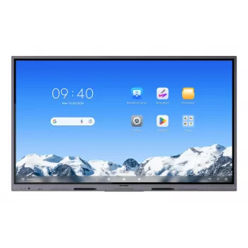 Hikvision DS-D5C75RB/A2L 75 collu 4K interaktīvais displejs, Android 14 (paplašināms līdz 16 EDLA), 40 punktu IR skārienjutīgs, 8GB RAM, 128GB atmiņa, Wi-Fi 6, Bluetooth 5.2, 3x HDMI, USB-C, 2x15W skaļruņi, 8 mikrofonu bloks, VESA 800x400