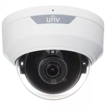UNIVIEW IPC328LE-ADF28K-H 8MP āra kupola IP drošības kamera, 2.8mm fiksēts objektīvs, 30m IR, PoE, IK10 vandālismu izturīga, balta