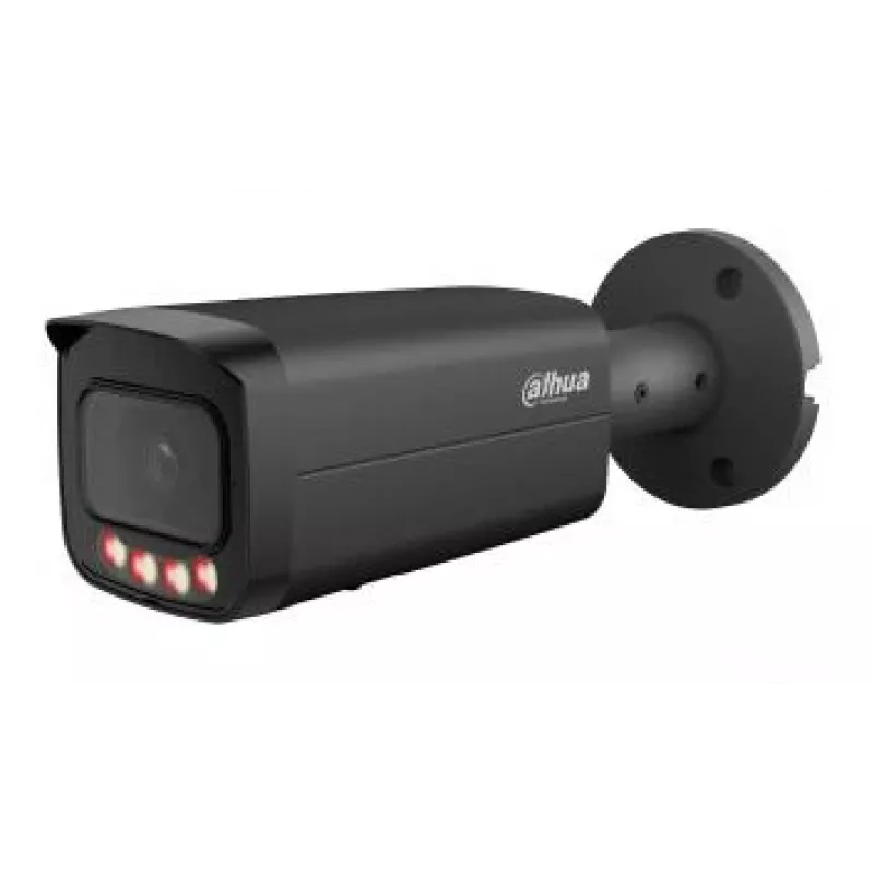 DAHUA IPC-HFW5559T-ASE-IL-0280B-BLACK 5MP āra lodes tīkla kamera ar AI, 60m IR, IP67, IK10, PoE