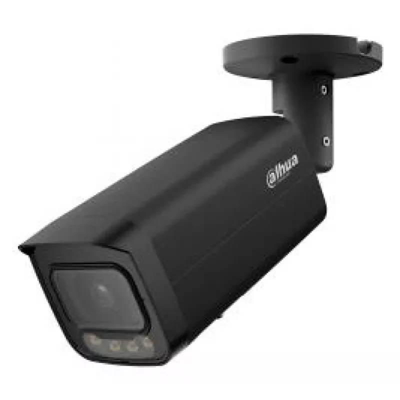 DAHUA IPC-HFW5559T-ASE-IL-0280B-BLACK 5MP āra lodes tīkla kamera ar AI, 60m IR, IP67, IK10, PoE