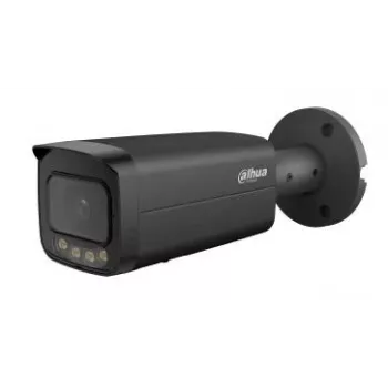 DAHUA IPC-HFW5559T-ASE-IL-0280B-BLACK 5MP āra lodes tīkla kamera ar AI, 60m IR, IP67, IK10, PoE