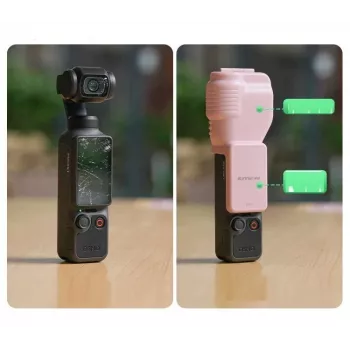 SUNNYLIFE aizsargapvalks DJI Osmo Pocket 4 – rozā