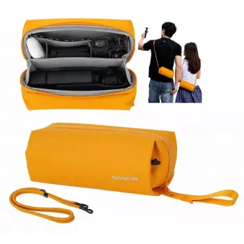 SUNNYLIFE B018-Y Dzeltens EVA aizsargmaciņš organizators DJI Osmo Pocket 3, Insta360 X3, Insta360 Go 3