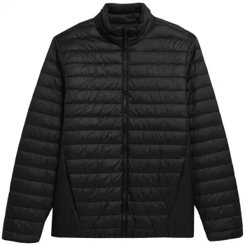 4F Vīriešu dūnu jaka M084 Deep Black 600 Fill Power Regular Fit