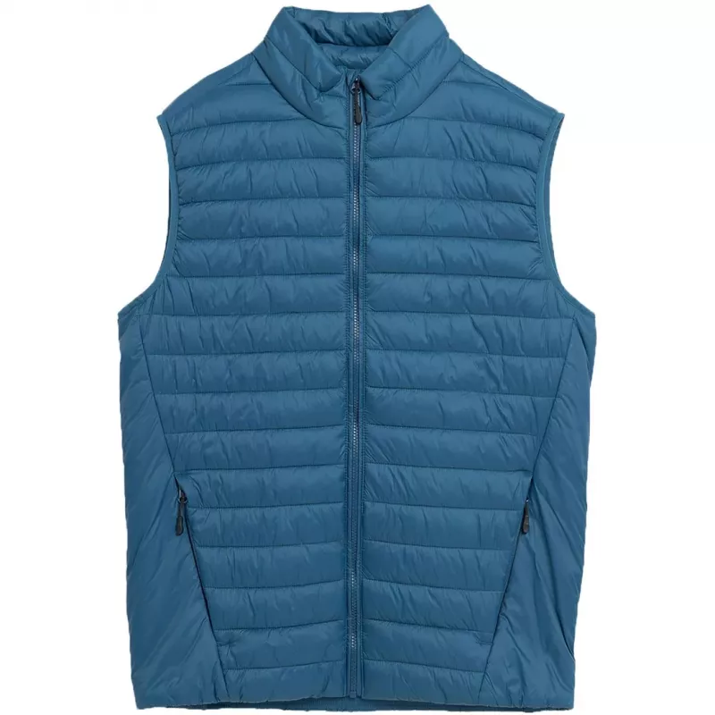 4F Vīriešu džinsa veste M062 - Pogājama bez piedurknēm, regulārs piegulums, XL