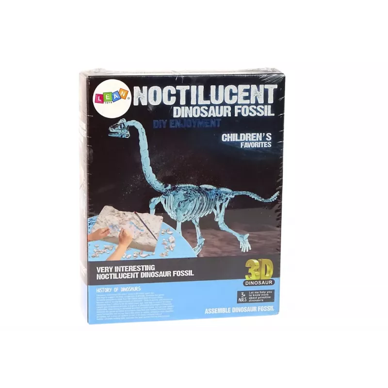 LEAN TOYS Arheoloģijas izrakumu komplekts Dinozauru skelets 3D Brachiozaurs Hologramma