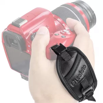 Leofoto WS-01 Universāla kameras plaukstas siksna - regulējama, Hypalon un neilons, melna