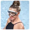 Bestway 21194 Peldēšanas brilles, melnas un baltas, regulējamas