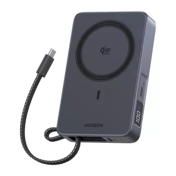 UGREEN PB773 10000 mAh 30W ārējais akumulators pelēks