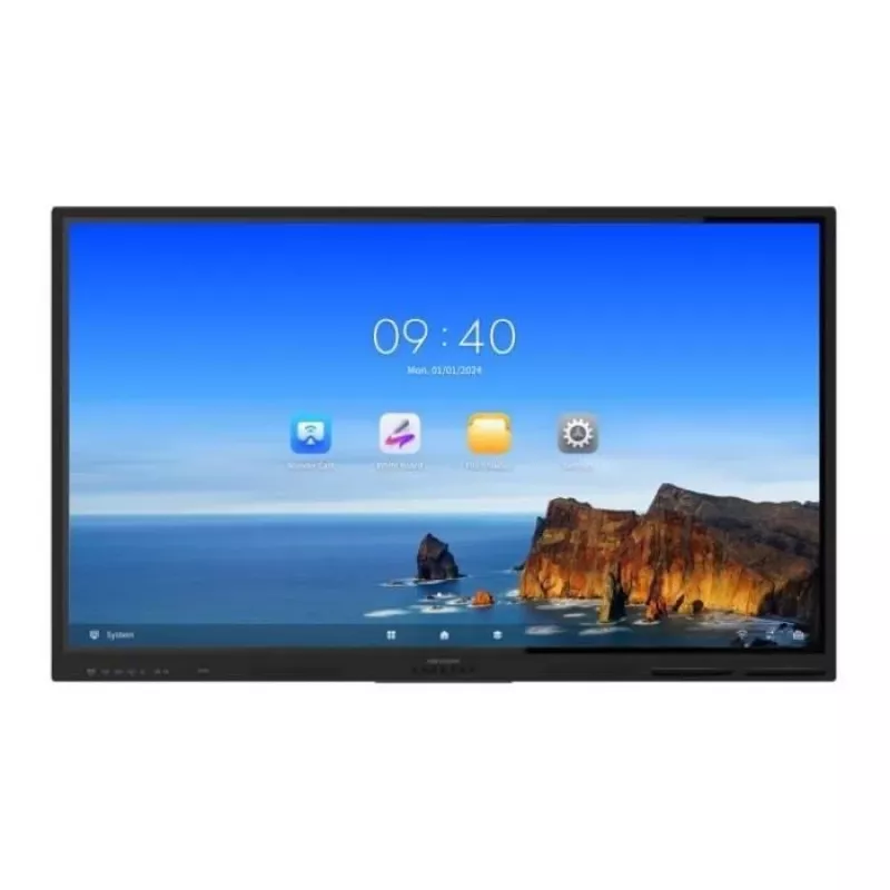 Hikvision Value Series DS-D5B75RB/EL 75 collu 4K UHD interaktīvā tāfele ar skārienekrānu, melna