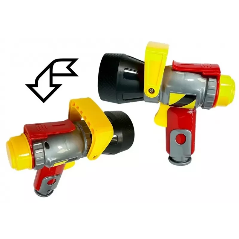LEAN TOYS Ugunsdzēsēja komplekts Ķivere Ugunsdzēsības aparāts Cirvis Maskas Lauznis