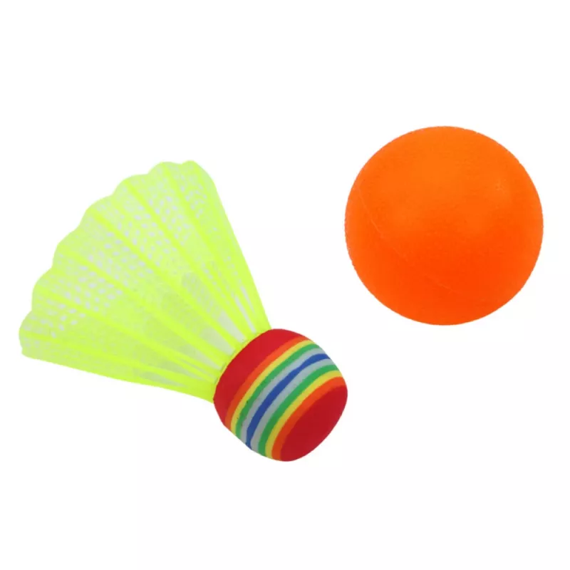 LEAN TOYS Bērnu badmintona raketes Dzīvnieki Dzeltena Rozā