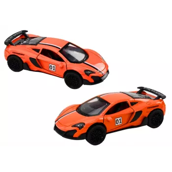 LEAN TOYS Sporta auto 1:32 berzes piedziņa oranžs