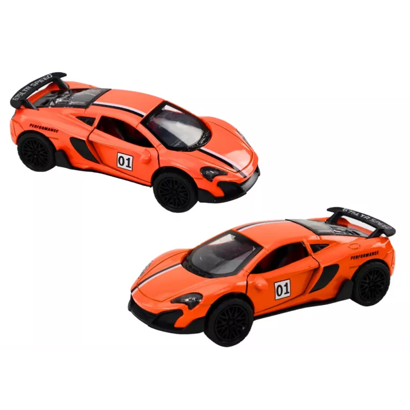 LEAN TOYS Sporta auto 1:32 berzes piedziņa oranžs