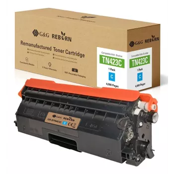 G&G 21189 saderīga ciāna tonera kasetne Canon i-SENSYS LBP7200Cdn, LBP7210Cdn, LBP7660Cdn, LBP7680Cx, MF8330Cdn, MF8340Cdn, MF8350Cdn, MF8360Cdn, MF8380Cdw, MF8540Cdn, MF8550Cdn, MF8580Cdw (aizstāj CRG-718C)