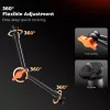 KF Magic Arm Super Clamp stiprinājuma komplekts ar 1/4 collu un 3/8 collu vītnēm, 15-55mm žokli, ISO aukstās kurpes