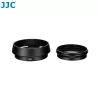 JJC LH-JXHALF objektīva pretsaules aizsargs ar 37 mm filtra adaptera gredzenu Fujifilm X Half, melns