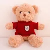 LEAN TOYS Plīša maskots mīkstā rotaļlieta Lācītis Bēšs Sarkans Džemperis 40cm