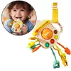 LEAN TOYS Sensoriskā rotaļlieta Kodējs Grabulītis Mazulim Pudele 3in1