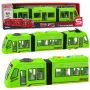 LEAN TOYS City Metro Tramvajs ar atveramām durvīm, gaismām un skaņām, zaļš 1:16