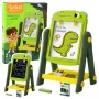 LEAN TOYS Divpusēja magnētiskā sausā dzēšamā tāfele Dinozaurs Zaļa ar piederumiem