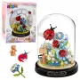 LEAN TOYS Konstrukcijas bloki Ziedu kompozīcija ar mārītēm kupolā 596 gab.