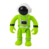 LEAN TOYS UFO Kosmosa kuģis ar astronauta figūru, gaismām un skaņām, zaļš