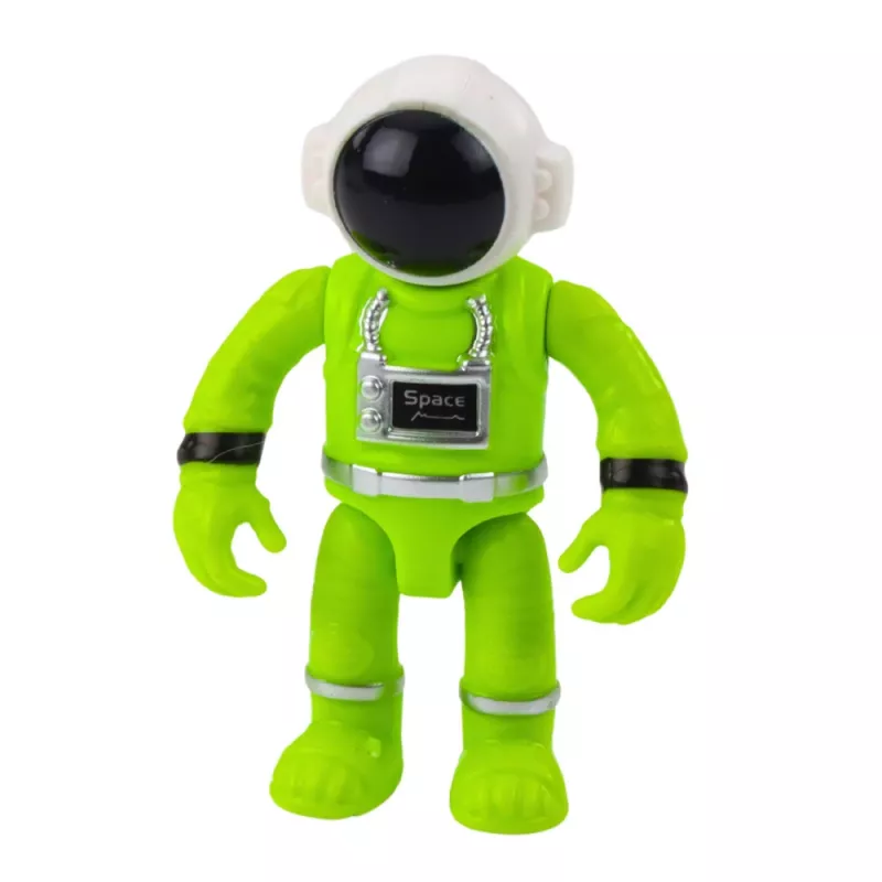 LEAN TOYS UFO Kosmosa kuģis ar astronauta figūru, gaismām un skaņām, zaļš