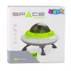 LEAN TOYS UFO Kosmosa kuģis ar astronauta figūru, gaismām un skaņām, zaļš