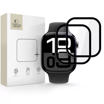 Tech-Protect Glass Flex+ ekrāna aizsargs Apple Watch 10/11 (46 mm) 2 gab. Melns
