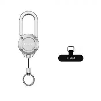 TECH-PROTECT ATH02 Urbanloop pretzagšanas turētājs AirTag sudraba krāsā