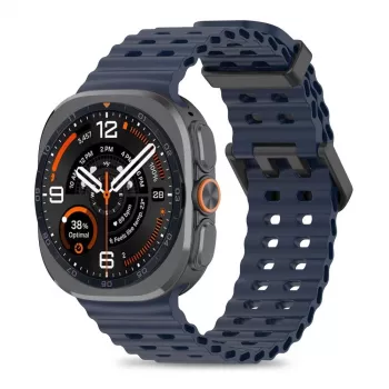 Tech-Protect Iconband Pro Silikona pulksteņa siksniņa Samsung Galaxy Watch Ultra 1/2 47mm zilā krāsā
