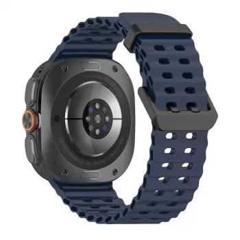Tech-Protect Iconband Pro Silikona pulksteņa siksniņa Samsung Galaxy Watch Ultra 1/2 47mm zilā krāsā