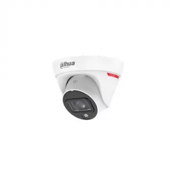 Dahua IPC-HDW1439T1-A-LED-0280B-PRO 4MP pilnkrāsu siltā LED kupola tīkla kamera ar iebūvētu mikrofonu, 2.8mm fiksēts objektīvs, IP67, PoE