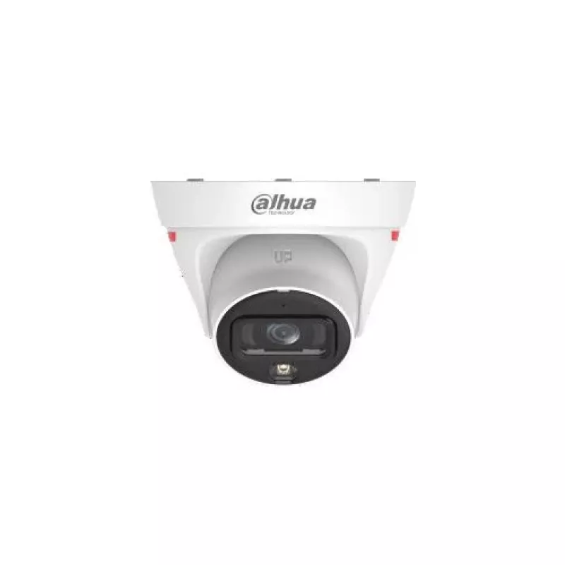 Dahua IPC-HDW1439T1-A-LED-0280B-PRO 4MP pilnkrāsu siltā LED kupola tīkla kamera ar iebūvētu mikrofonu, 2.8mm fiksēts objektīvs, IP67, PoE