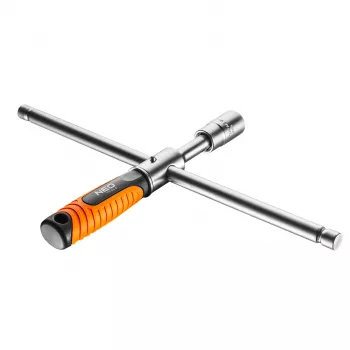 NEO TOOLS Krustveida riteņu uzgriežņu atslēga 17 x 19 mm | Hromvanādija tērauds