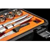 NEO TOOLS 1/2 inch piedziņas uzgriežņu atslēgu komplekts, 23 daļas, hroma vanādija tērauds, DIN 3124