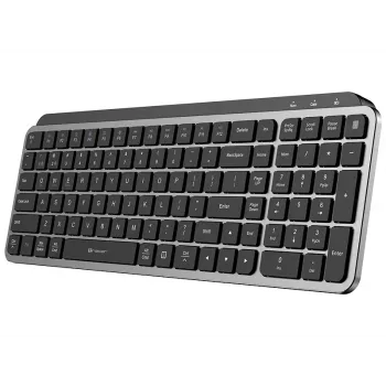 TRACER STONE RF 2.4G+BT bezvadu tastatūra, QWERTY US International, melna