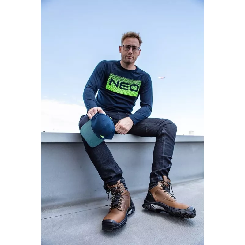 NEO TOOLS DENIM 5-kabatu darba bikses, M izmērs, zilas, regulārs piegriezums, pastiprinātas vīles, EN ISO 13688
