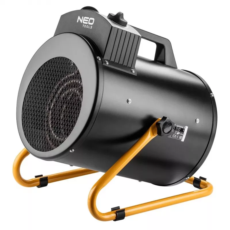 NEO TOOLS 90-069 Rūpnieciskais elektriskais sildītājs 5kW, regulējams termostats, IPX4, 3 fāzes 400V