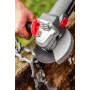 GRAPHITE 750W leņķa slīpmašīna ar mainīgu ātrumu, 125 mm disks