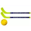 LEAN TOYS Floorbola komplekts ar 2 nūjām un bumbu, 82 cm, sarkans/zils, bērniem no 6 gadiem